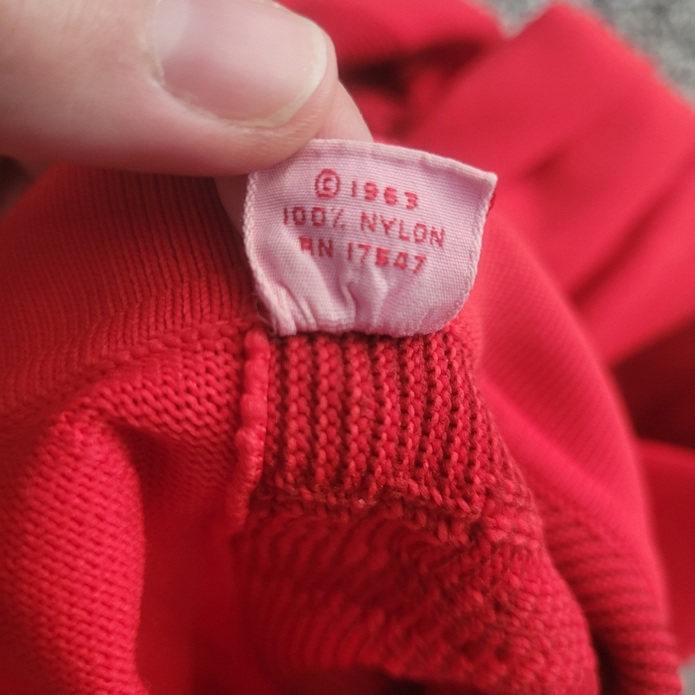 Red Cable Knit Polo Sweater - Picture 3 of 12